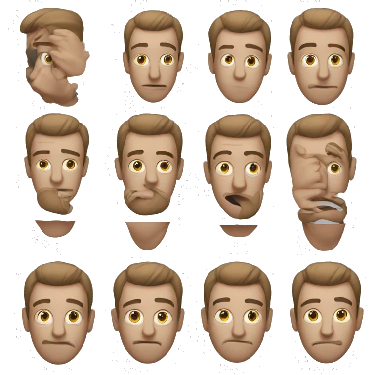man stuck emoji
