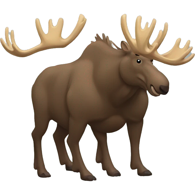 Moose wrestle emoji