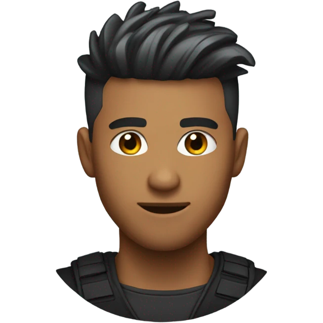Streamer ninja with a low taper fade  emoji