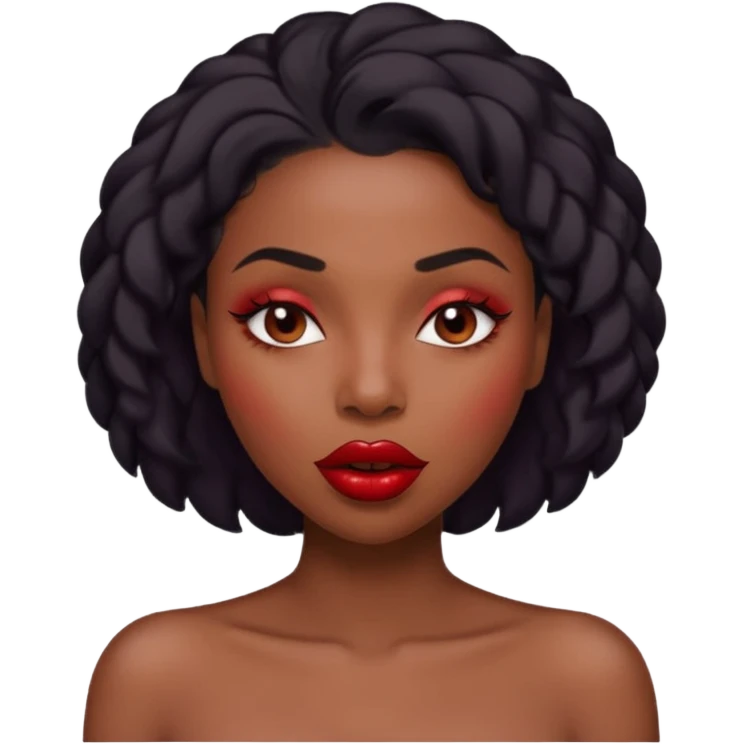 Naked black woman rubbing her pussy while she’s getting fucked emoji