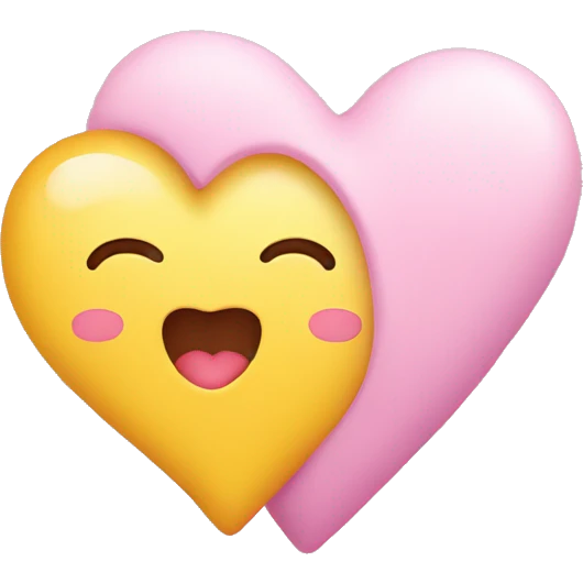 kawaii cute heart heart emoji