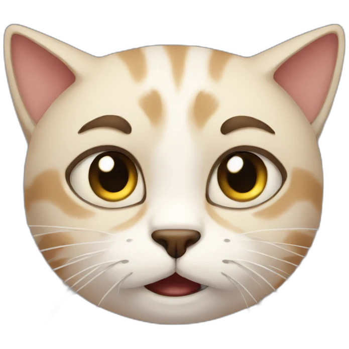 very anxious cat emoji