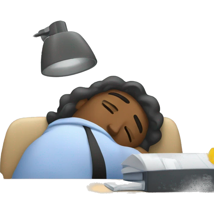 sleeping office worker emoji