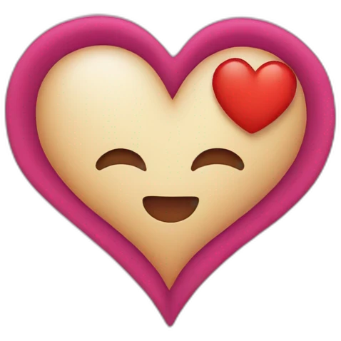 Inside heart SH word emoji