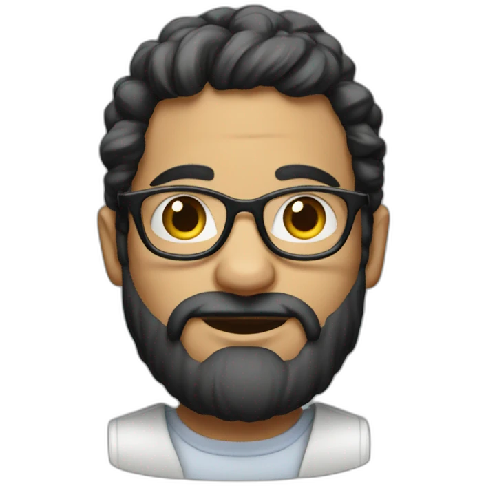 Jew with pigtails and glasses  emoji