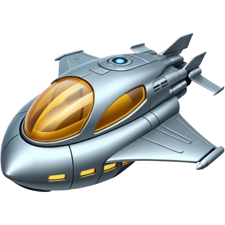 Futuristic space Ship￼￼ emoji
