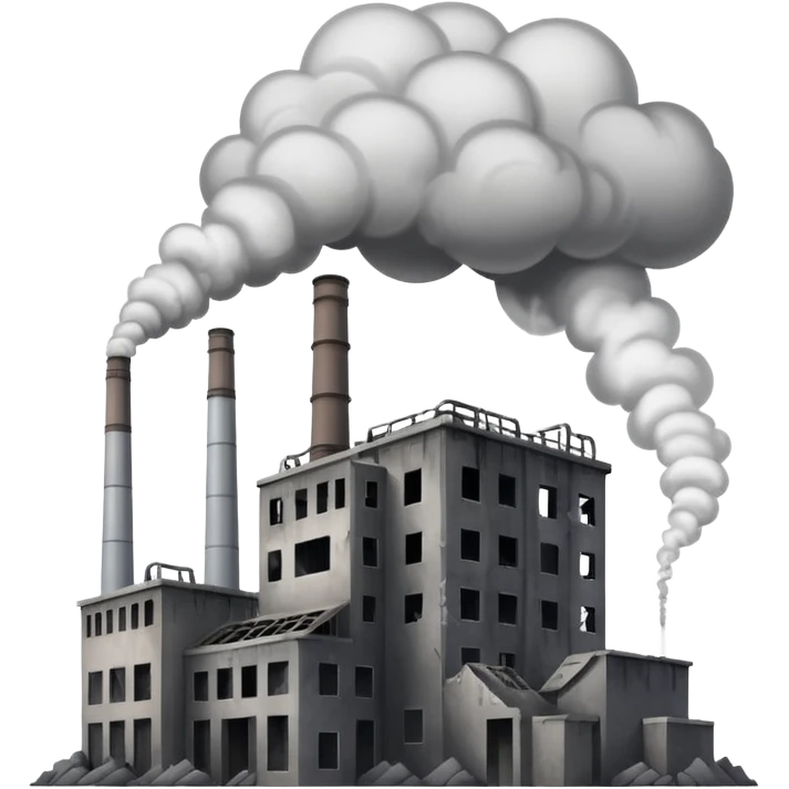The destroyed power plant emoji