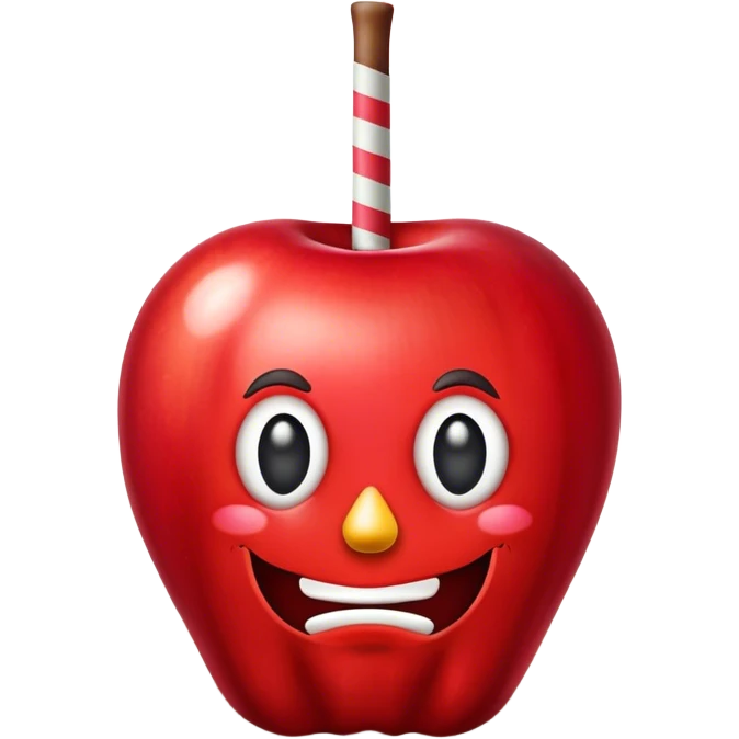 Vintage circus candy apple emoji