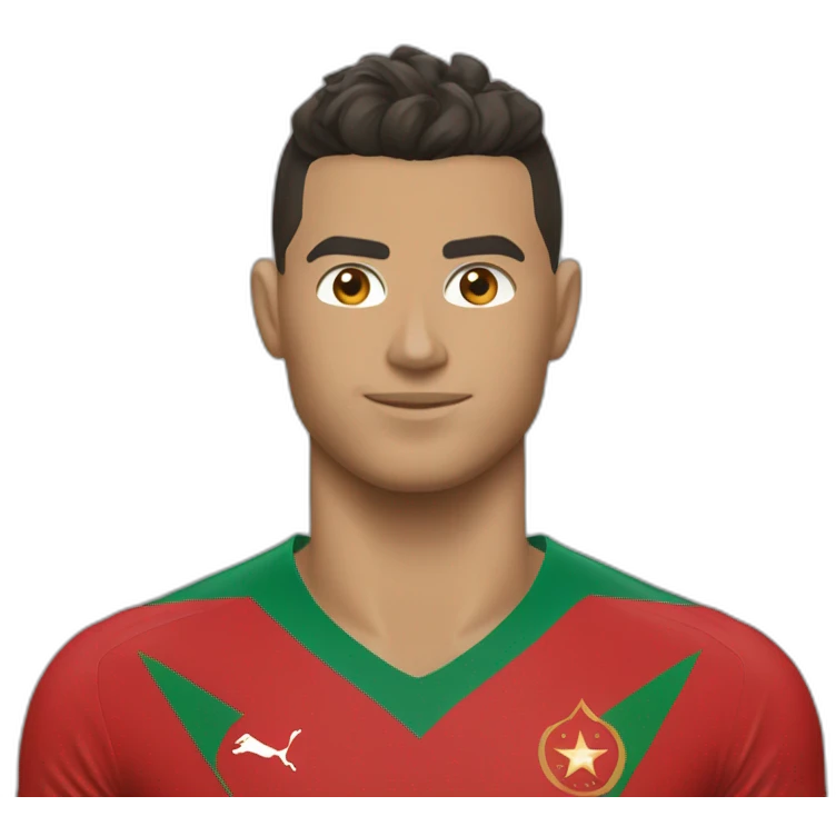 ronaldo maillot maroc emoji
