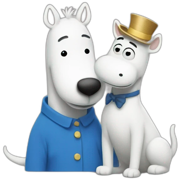 moomintroll and bluey emoji