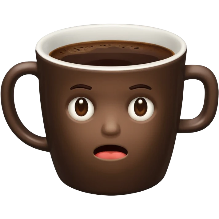 Bad coffee / sad coffee emoji