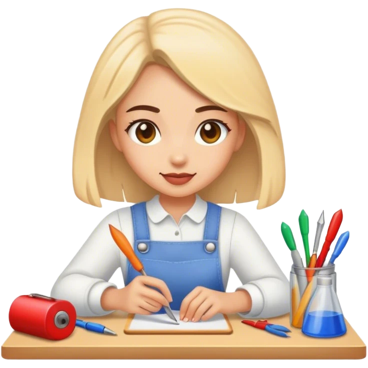 Chica crafter  emoji