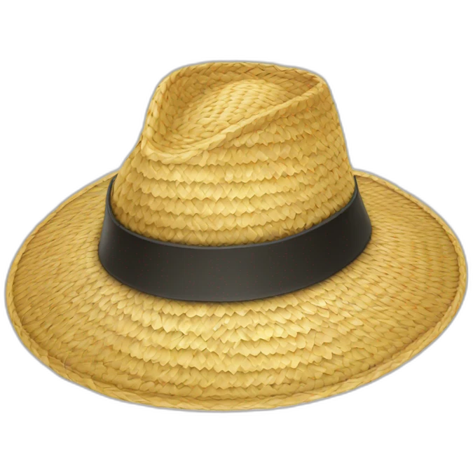 Chapeau de paille emoji