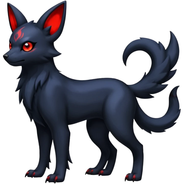 Dark Absol-Poochyena-Umbreon-fusion (full body) emoji