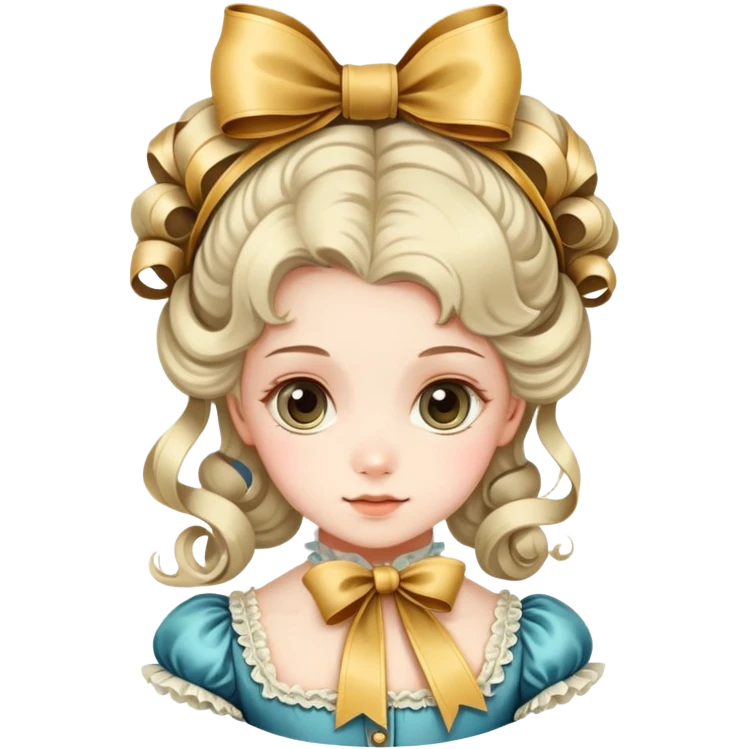 rococo regency cute ribbon emoji