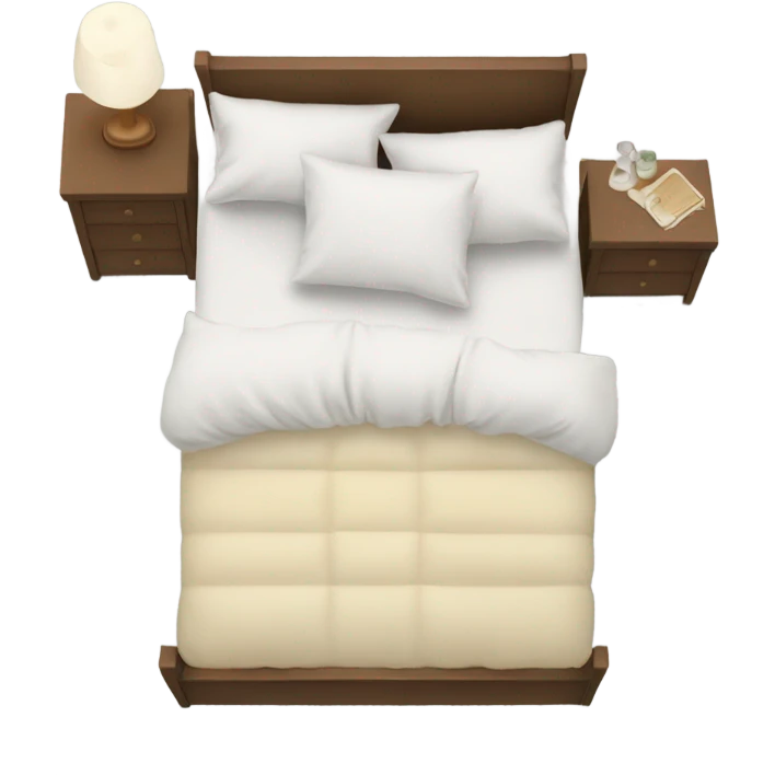 Bed from ebove emoji