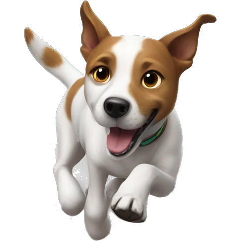 dog running on the moon  emoji