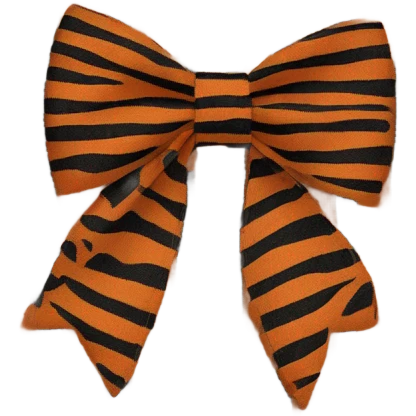 tiger print bow  emoji