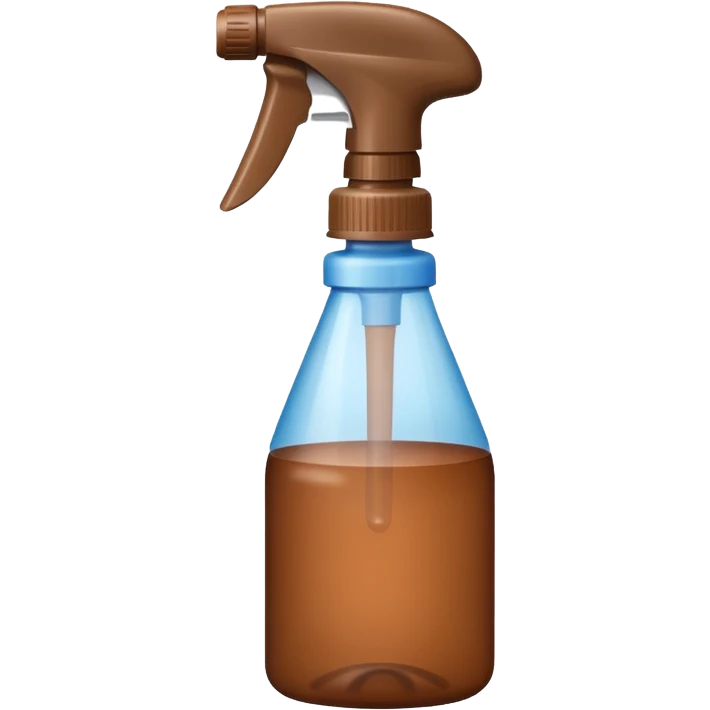 spray bottle brown colored emoji