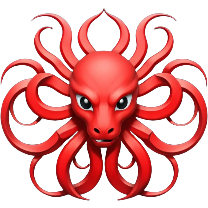 Can you generate me a emoji flag of the fictional world war two team hydra from Captain America? Can you make it the exact logo from the movie? TAKE AN EXACT COPY FROM THE MOVIE emoji