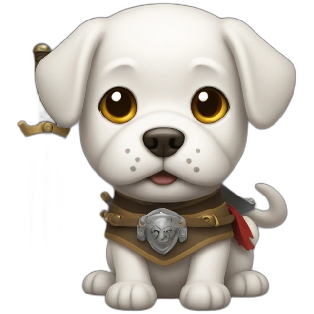 Dog with a sword emoji