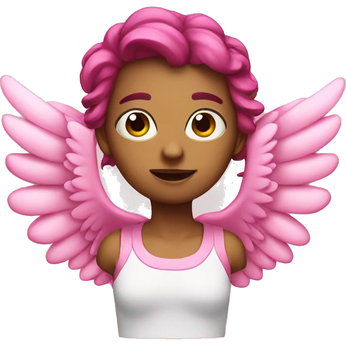 Pink wings  emoji