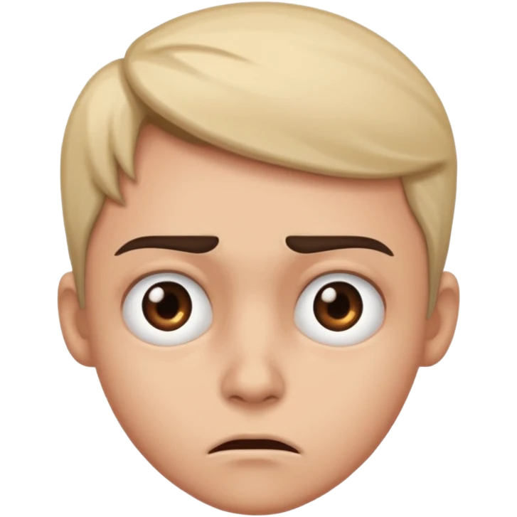 Side eye with fear emoji