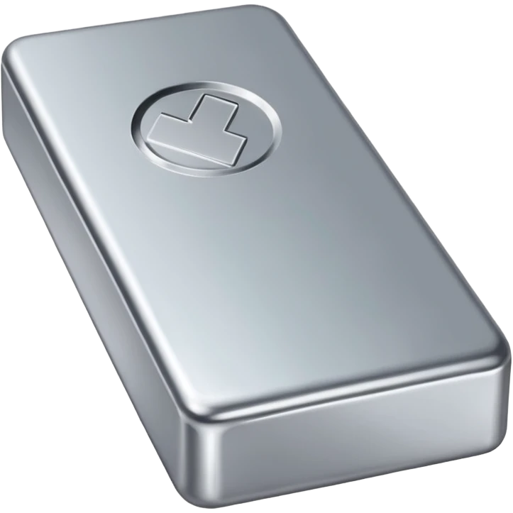 Silver bullion emoji