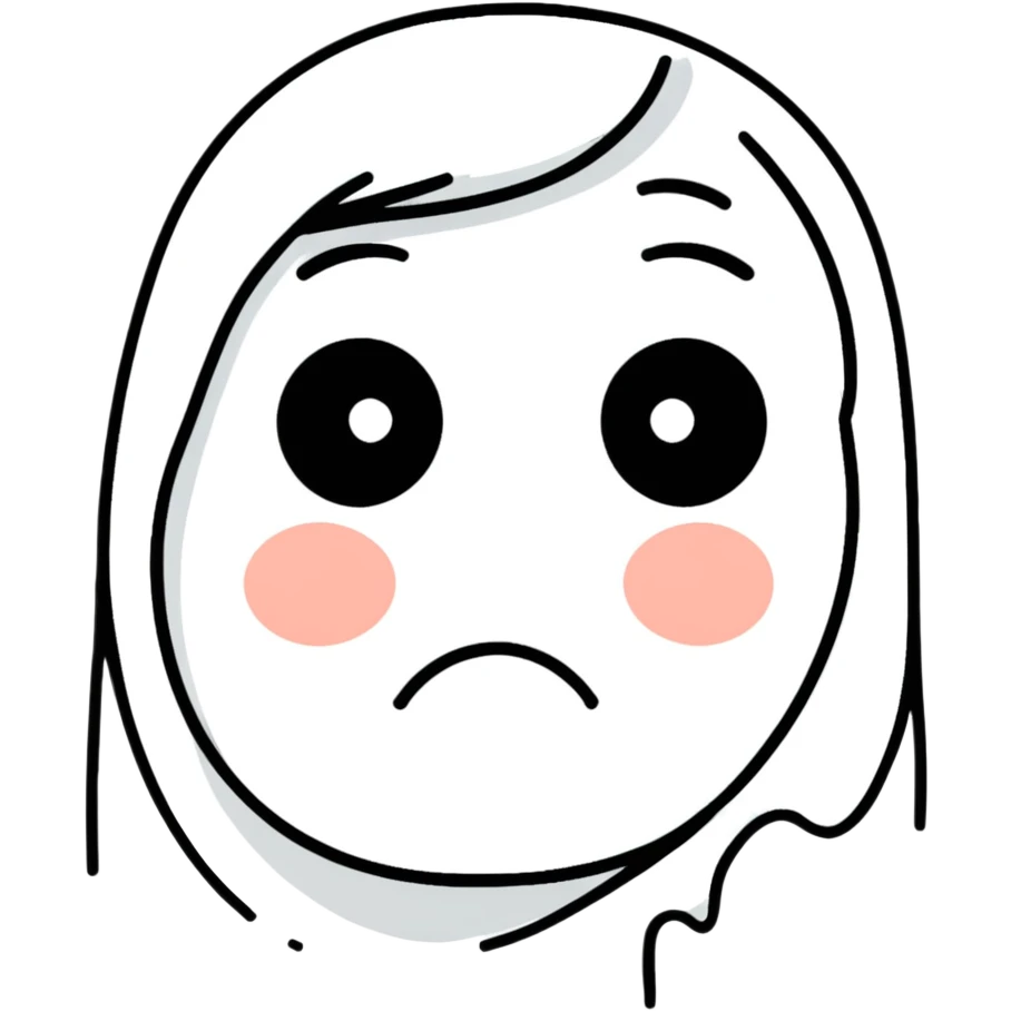 Crying face  emoji