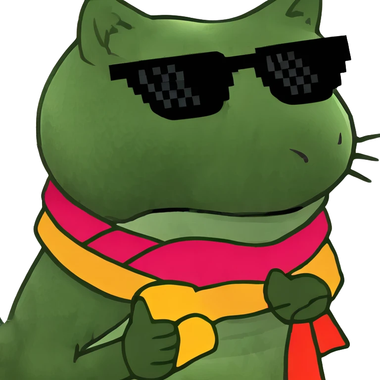 Cat with sunglasses emoji
