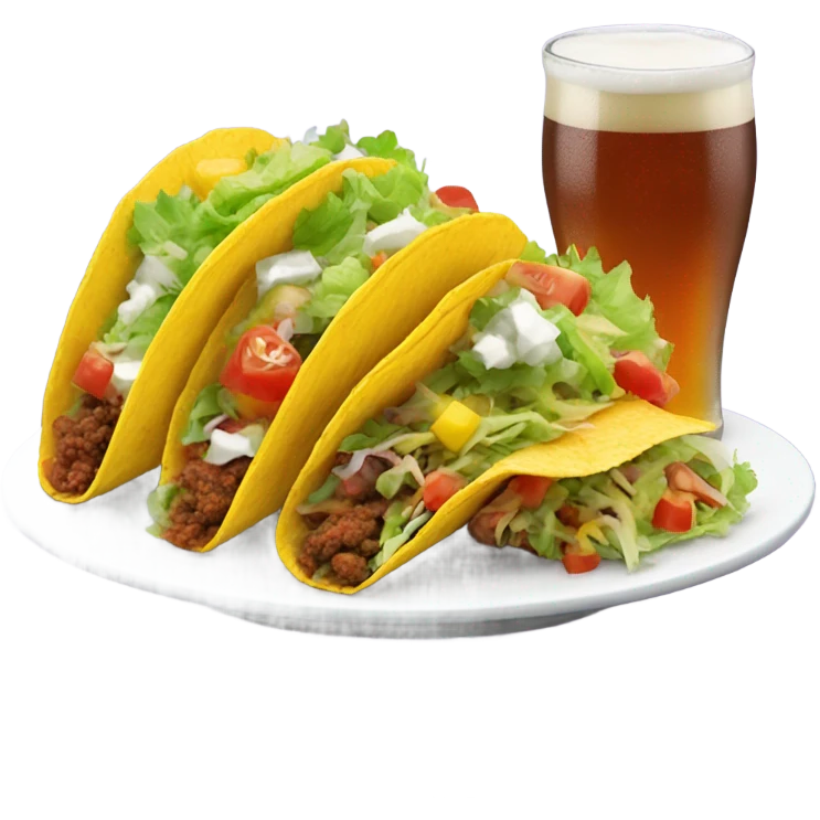 Taco and beer  emoji