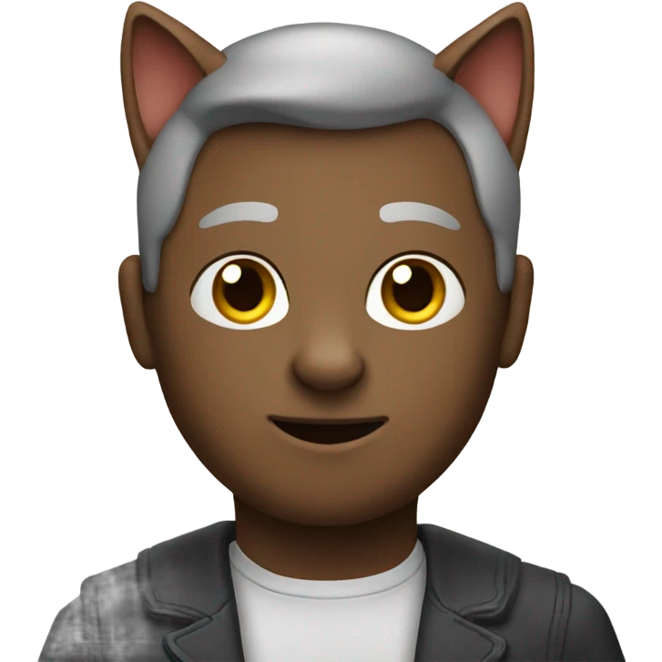  cat in a man emoji