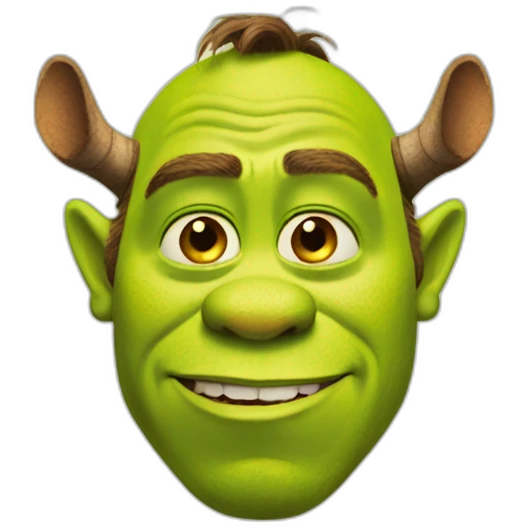 Shrek avec des oreilles emoji