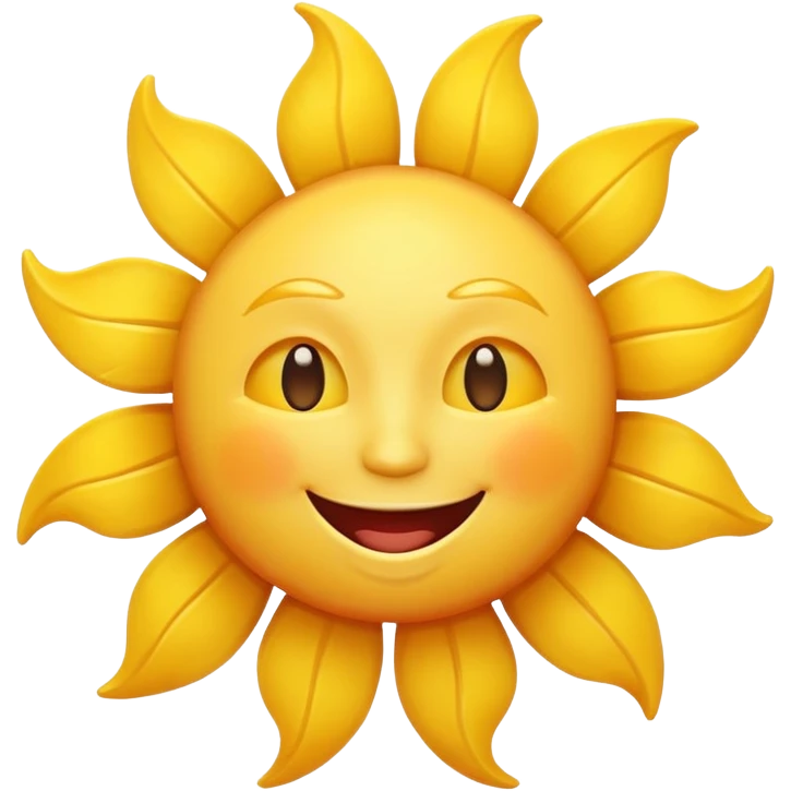 smiling sun emoji emoji