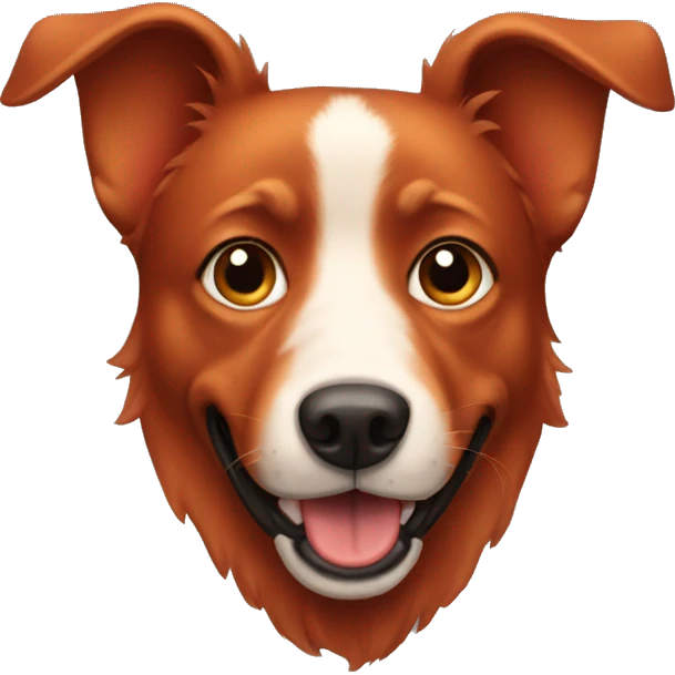 Red dog emoji