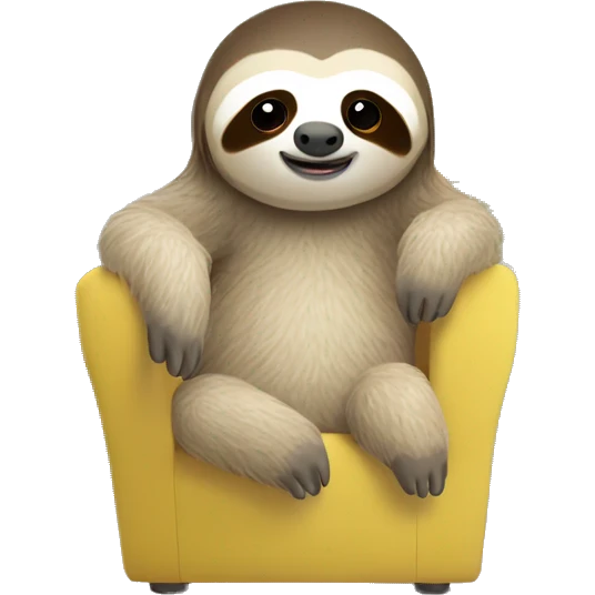 cute sloth cooling down heat in front of big fan emoji