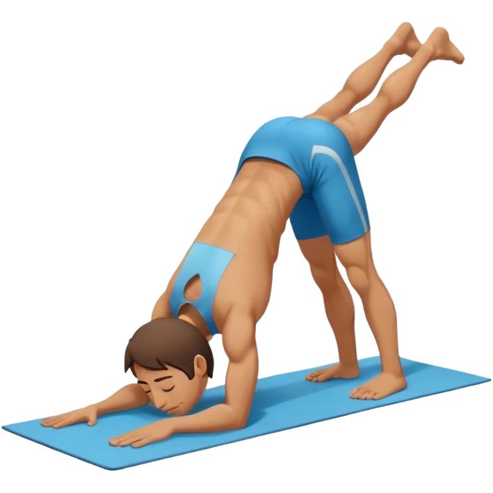 downward dog boy yoga pose emoji