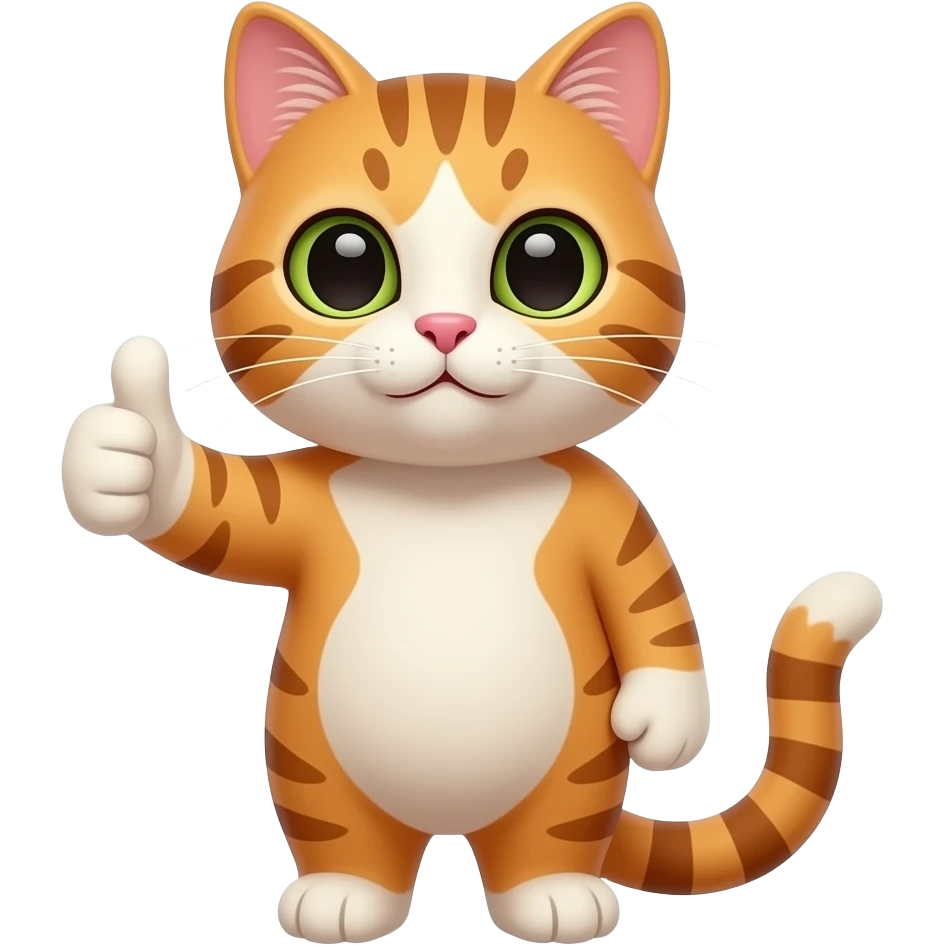 Un chat qui fait un doigt donneurs emoji