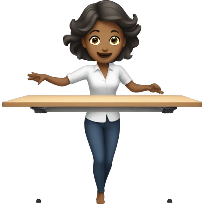 Woman flipping table emoji