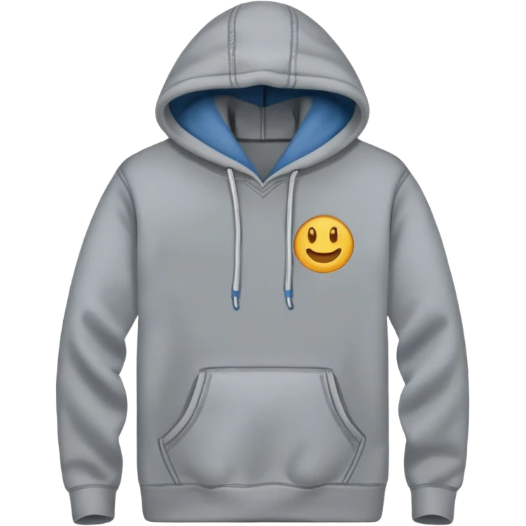 plain grey hoodie emoji