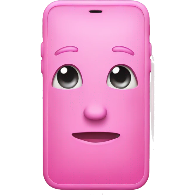 Pink iPhone emoji