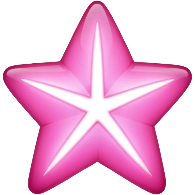 Pink star emoji
