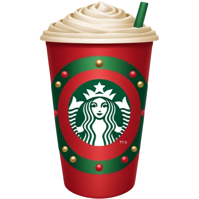 Christmas  starbucks emoji