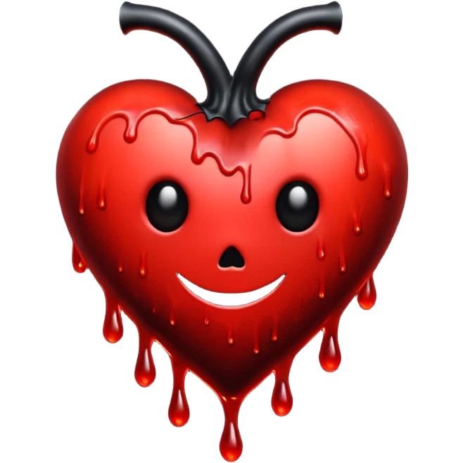 Halloween heart emoji