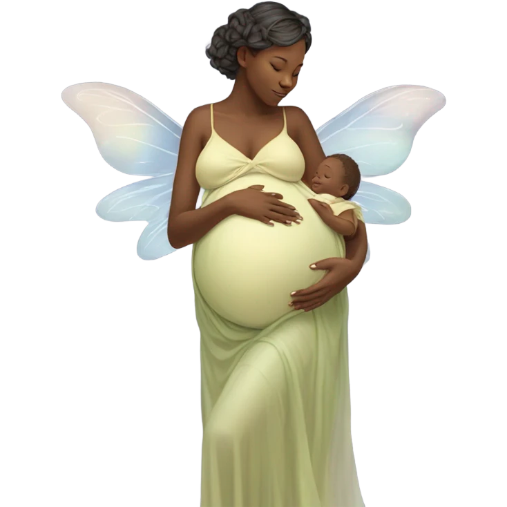 Pregnant fairy emoji