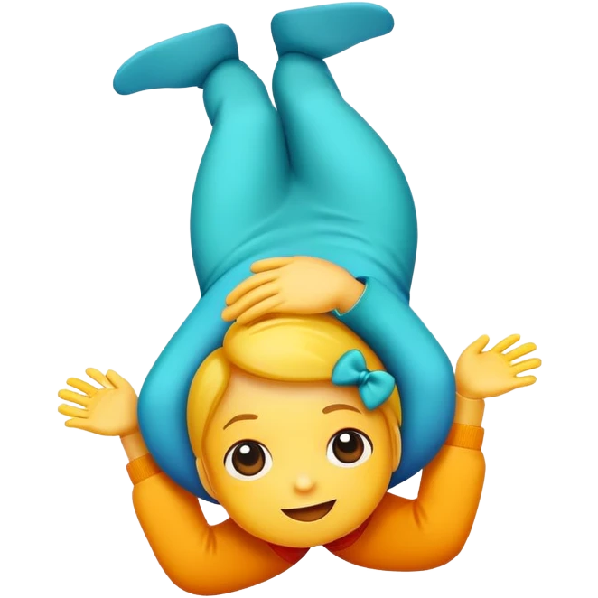 Upside hello emoji