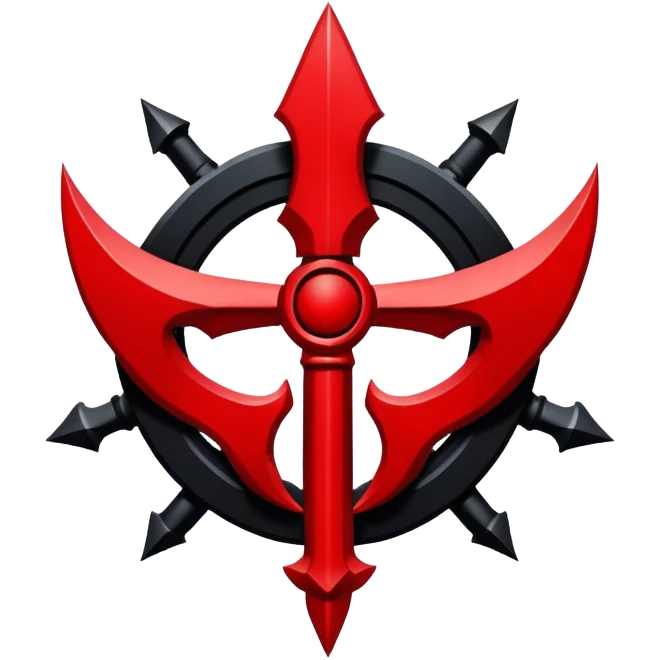 red and black chaos legion emblem emoji