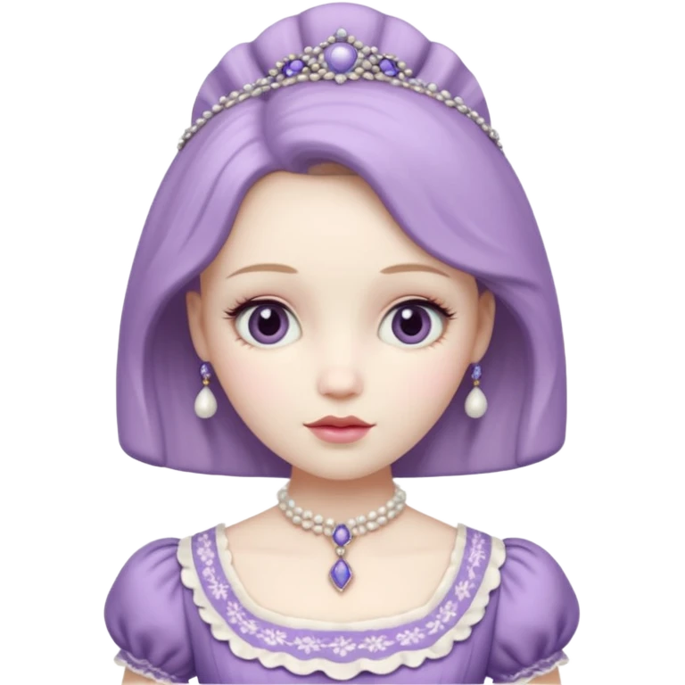 Poupée mauve  emoji