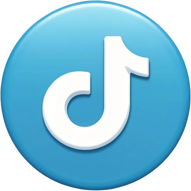 Blue click tiktok emoji