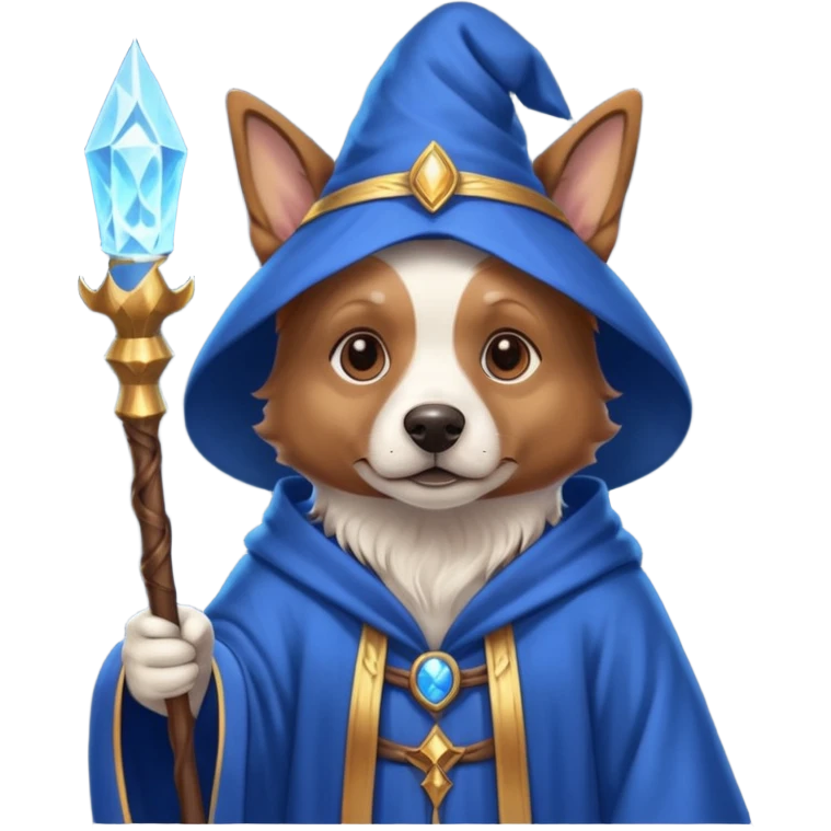 Dog wizard emoji